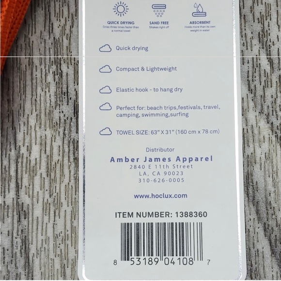 HOUSE OF CLOUDS SAND-FREE MICROFIBER BEACH TOWEL - Picture 6 of 6